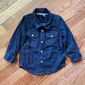 Gap baby long sleeve jean shirt